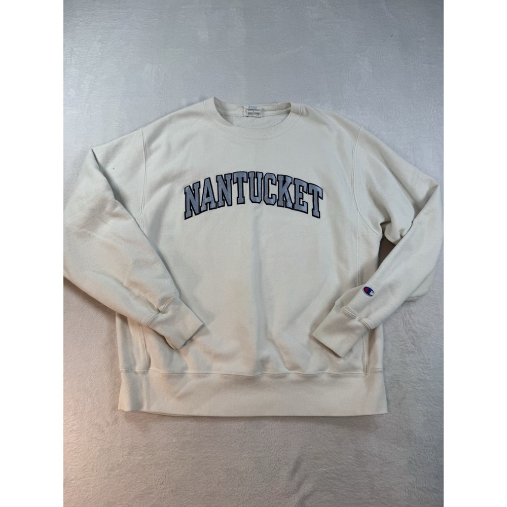 Vintage 90s Nantucket CHAMPION‎ REVERSE WEAVE sweatshirt Large Boston Cape Cod